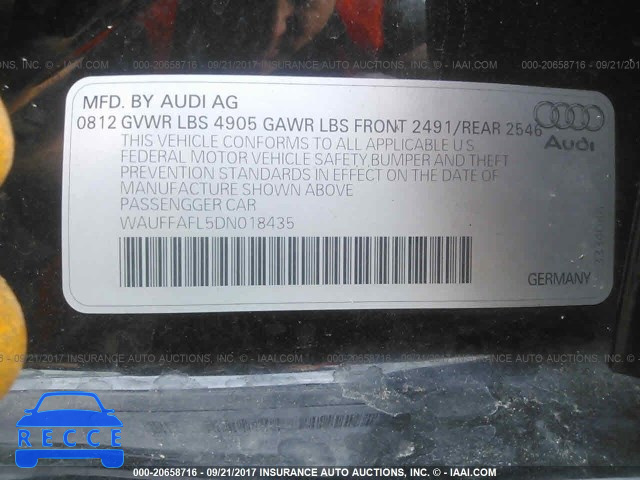 2013 Audi A4 WAUFFAFL5DN018435 image 8