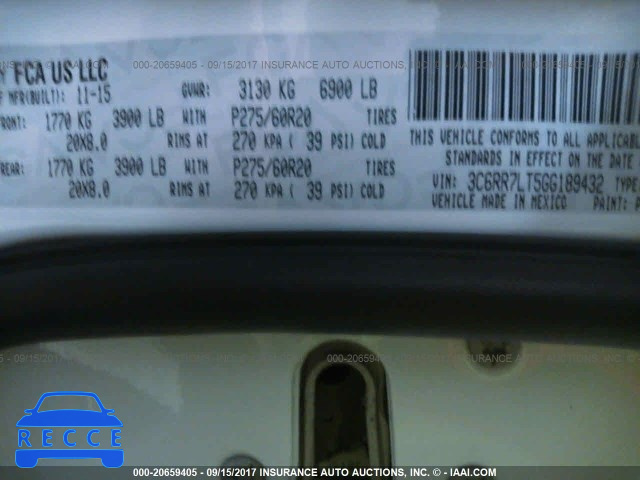 2016 RAM 1500 3C6RR7LT5GG189432 image 8