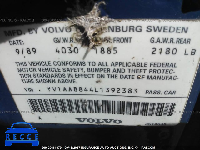 1990 Volvo 240 DL YV1AA8844L1392383 image 8