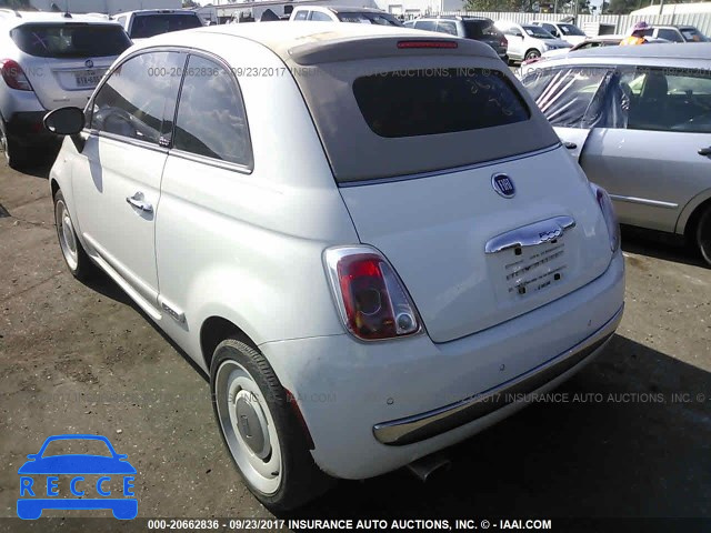 2015 Fiat 500 LOUNGE 3C3CFFER1FT504563 image 2