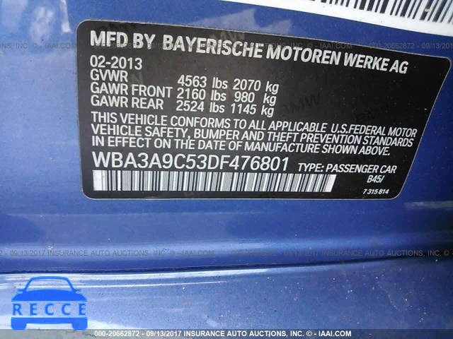 2013 BMW 335 WBA3A9C53DF476801 image 8