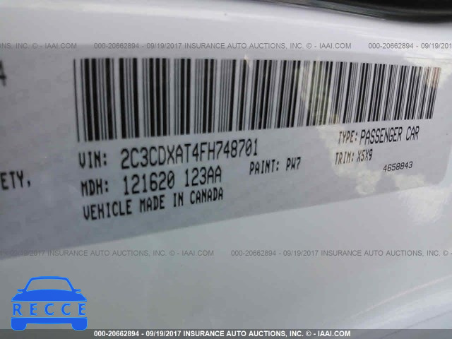 2015 Dodge Charger 2C3CDXAT4FH748701 Bild 8