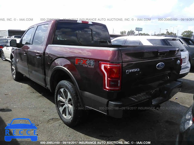 2017 FORD F150 SUPERCREW 1FTEW1EF9HFA09425 image 2
