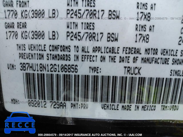 2002 Dodge RAM 1500 3B7HU18N12G106856 image 8