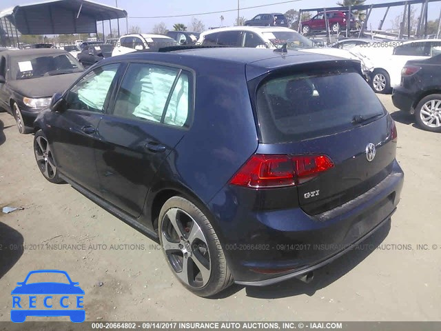 2015 Volkswagen GTI 3VW5T7AU6FM061041 зображення 2