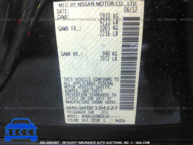 2013 Nissan Altima 1N4AL3AP1DC104127 image 8