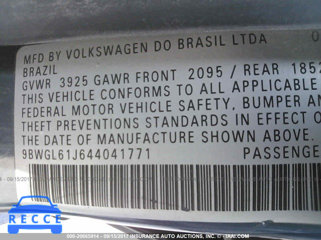 2004 Volkswagen Golf GLS 9BWGL61J644041771 image 8