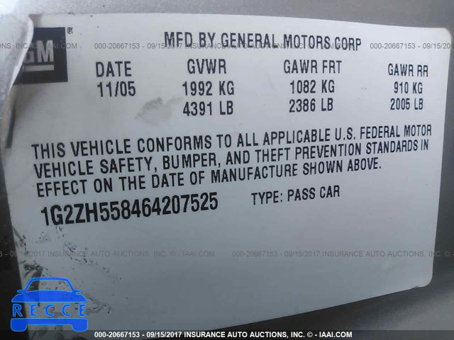 2006 Pontiac G6 1G2ZH558464207525 image 8