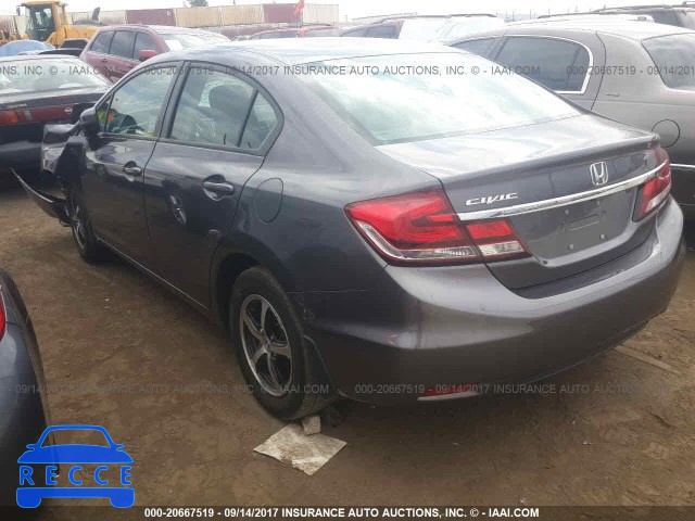 2015 Honda Civic 19XFB2F7XFE246476 image 2