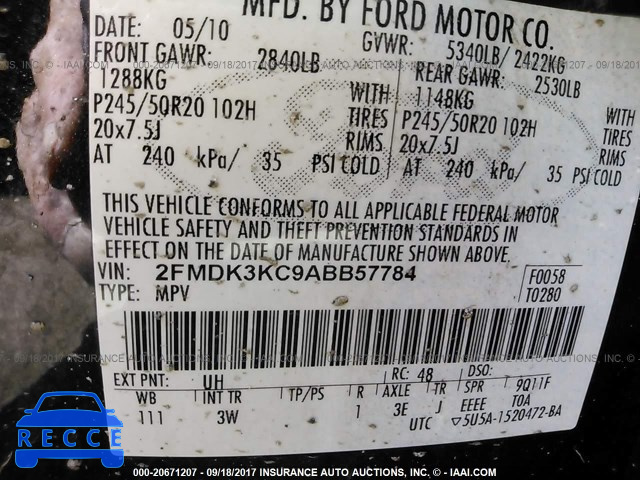 2010 Ford Edge LIMITED 2FMDK3KC9ABB57784 Bild 8