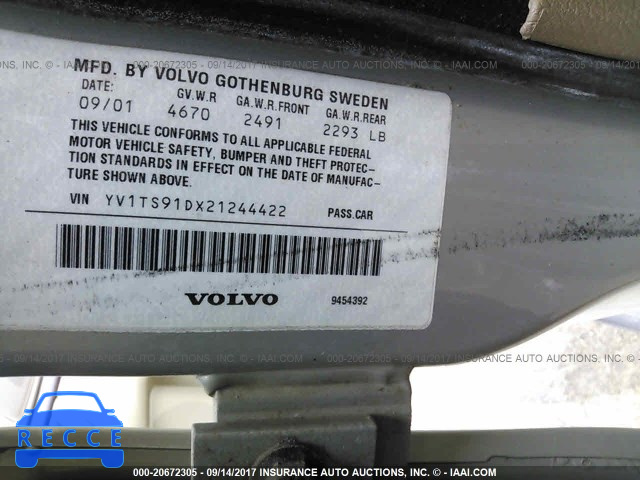 2002 VOLVO S80 T6 TURBO YV1TS91DX21244422 image 8