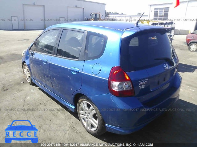 2007 HONDA FIT S JHMGD38657S032971 image 2