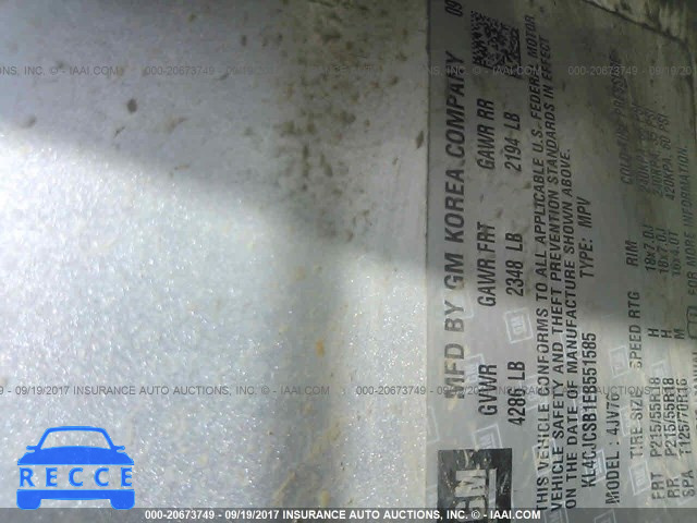 2014 BUICK ENCORE KL4CJCSB1EB551585 image 8