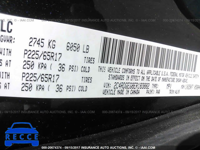2014 Dodge Grand Caravan R/T 2C4RDGEG8ER183882 Bild 8