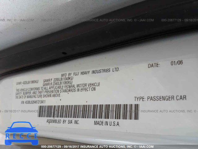 2006 Subaru Legacy 2.5I LIMITED 4S3BL626467213411 image 8