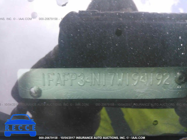 2007 Ford Focus 1FAFP34N17W194192 image 8