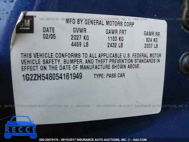 2005 Pontiac G6 GT 1G2ZH548054161949 зображення 8