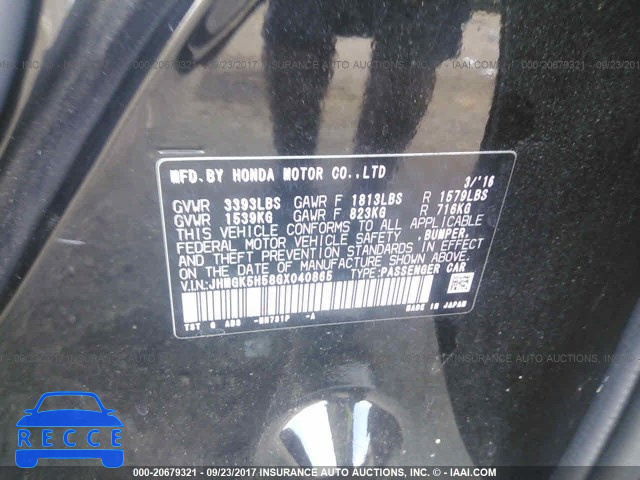2016 Honda FIT LX JHMGK5H58GX040865 image 8