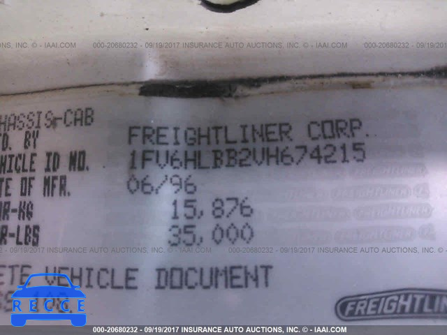 1997 FREIGHTLINER FL70 1FV6HLBB2VH674215 image 9