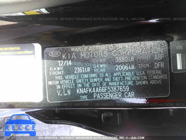 2015 KIA Forte KNAFK4A66F5387659 image 8