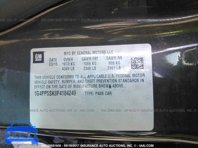 2015 Buick Verano 1G4PP5SK8F4184249 Bild 8