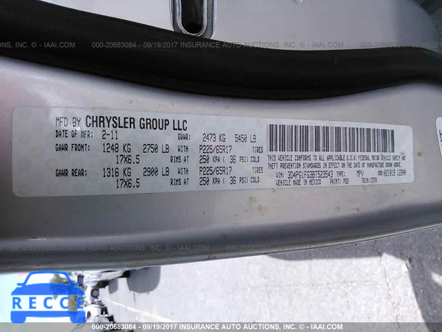 2011 Dodge Journey MAINSTREET 3D4PG1FG3BT523543 image 8