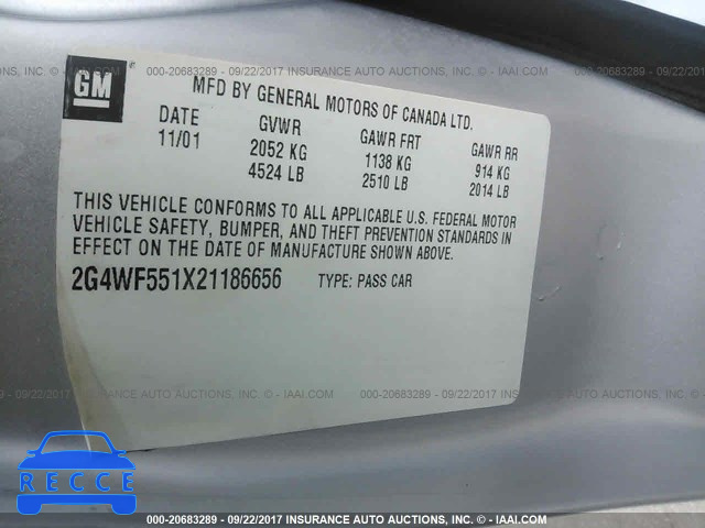 2002 Buick Regal GS 2G4WF551X21186656 image 8