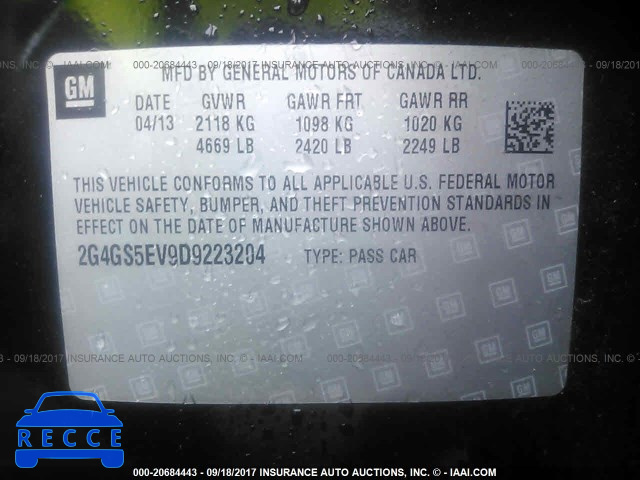 2013 Buick Regal PREMIUM 2G4GS5EV9D9223204 image 8