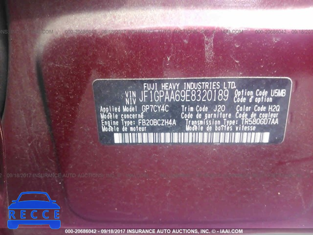 2014 Subaru Impreza JF1GPAA69E8320189 image 8