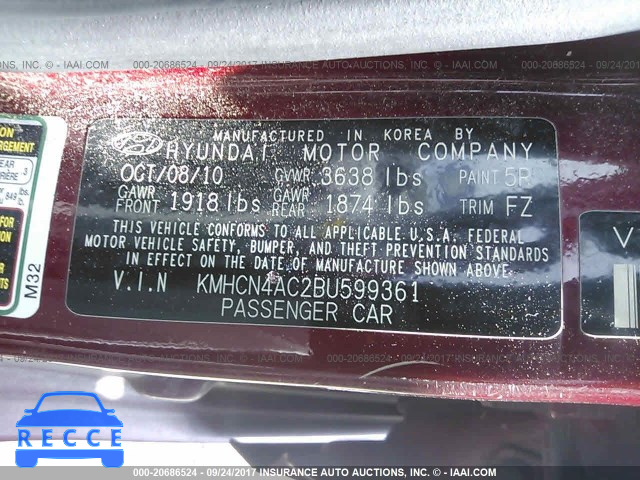 2011 Hyundai Accent GLS KMHCN4AC2BU599361 image 8