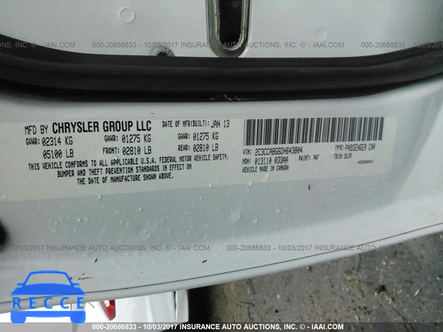 2013 Chrysler 300 2C3CCABG6DH643804 image 8