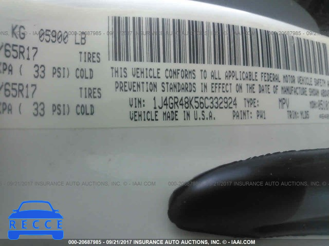 2006 Jeep Grand Cherokee 1J4GR48K56C332924 image 8