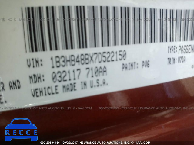 2007 Dodge Caliber 1B3HB48BX7D522150 image 8