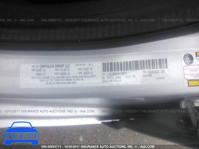 2012 CHRYSLER 200 1C3CCBBBXCN100875 image 8