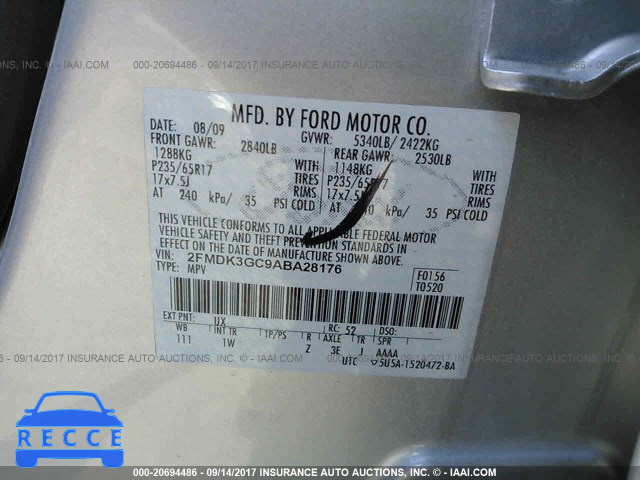 2010 Ford Edge 2FMDK3GC9ABA28176 зображення 8