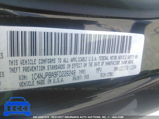 2015 Jeep Patriot SPORT 1C4NJPBA9FD226248 image 8