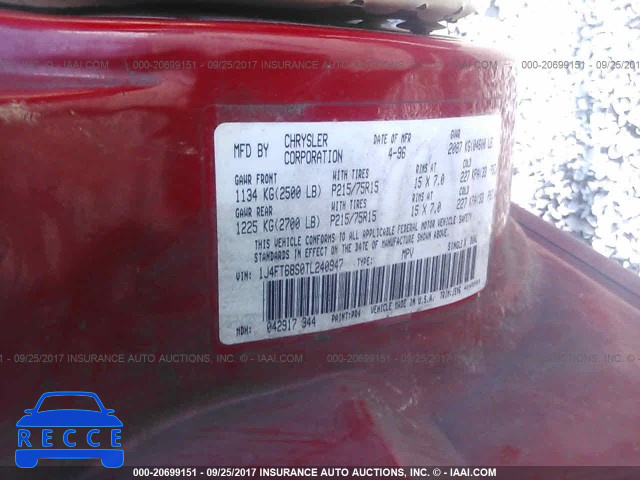 1996 Jeep Cherokee 1J4FT68S0TL240947 image 8