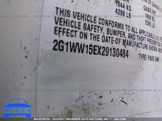 2002 Chevrolet Monte Carlo LS 2G1WW15EX29130484 зображення 8