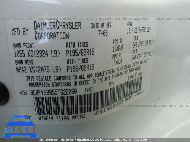 2005 Chrysler PT Cruiser 3C8FY58B55T622060 image 8