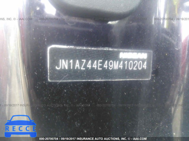 2009 Nissan 370Z JN1AZ44E49M410204 зображення 8