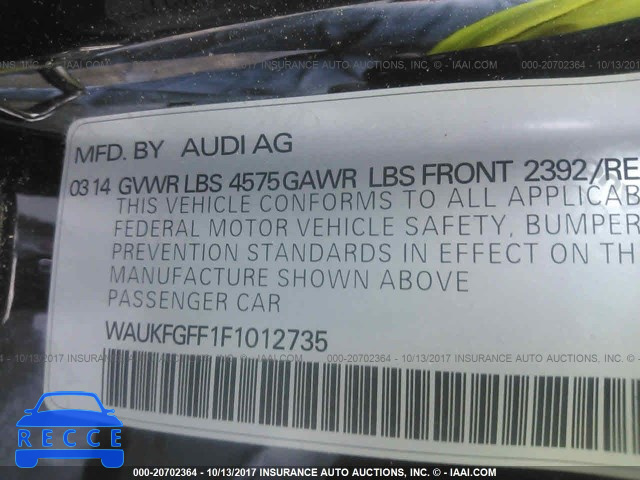 2015 Audi A3 WAUKFGFF1F1012735 image 8