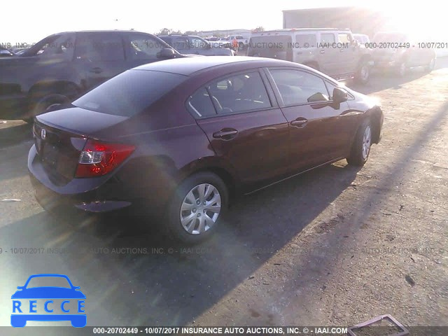 2012 Honda Civic 2HGFB2F54CH594841 зображення 3