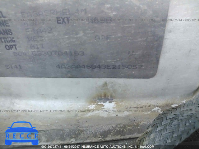 2003 Mitsubishi Galant ES/LS 4A3AA46G43E215057 image 8