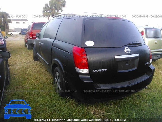 2007 Nissan Quest S/SE/SL 5N1BV28U47N118817 image 2