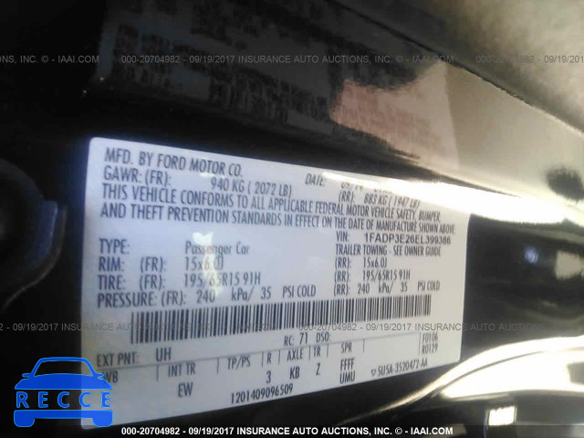 2014 Ford Focus 1FADP3E26EL399386 image 8