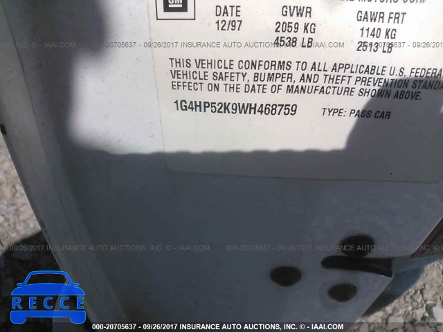 1998 BUICK LESABRE 1G4HP52K9WH468759 image 8