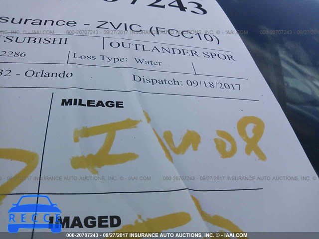 2015 Mitsubishi Outlander Sport 4A4AP3AU0FE042286 image 6