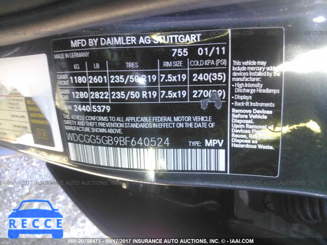 2011 Mercedes-benz GLK WDCGG5GB9BF640524 image 8