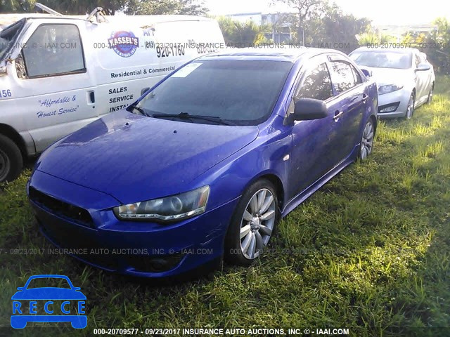 2008 Mitsubishi Lancer JA3AU86U28U027530 image 1