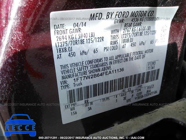 2015 Ford F250 SUPER DUTY 1FT7W2B64FEA11136 image 8